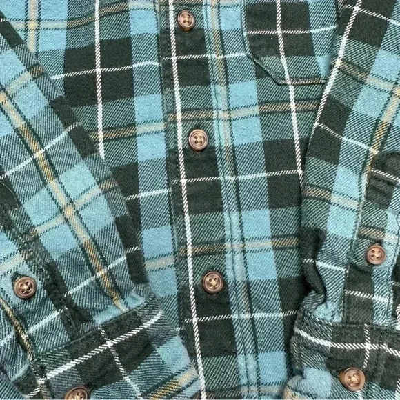 Carter’s Button Up Shirt Collared Plaid  Green & Black Size 4T - Picture 8 of 16